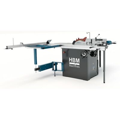 HBM Formatkreissäge, Tischkreissäge mit Rollentisch deluxe 3000 Watt 400 Volt HBM Formatkreissäge, Tischkreissäge mit Rollentisch deluxe 3000 Watt 400 Volt