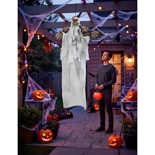 RIETHMULLER Schwebender Skelett-Engel mit düsterer, animierter Erscheinung