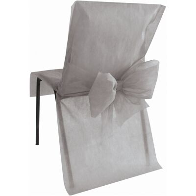 SANTEX Stuhlhusse premium Partydeko Hochzeit 10 Stück grau 50x95 cm SANTEX Stuhlhusse premium Partydeko Hochzeit 10 Stück grau 50x95 cm