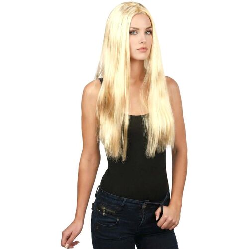 KARNEVAL-MEGASTORE Zauberhafte Hexe Halloween Langhaar-Perücke blond