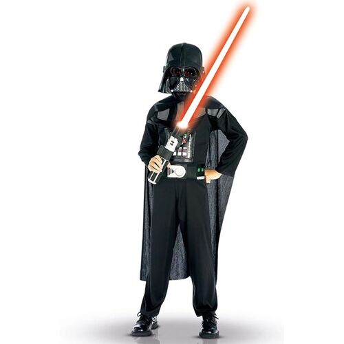 RUBIES FRANCE Darth Vader Kinderkostüm Star Wars Lizenzkostüm schwarz-bunt