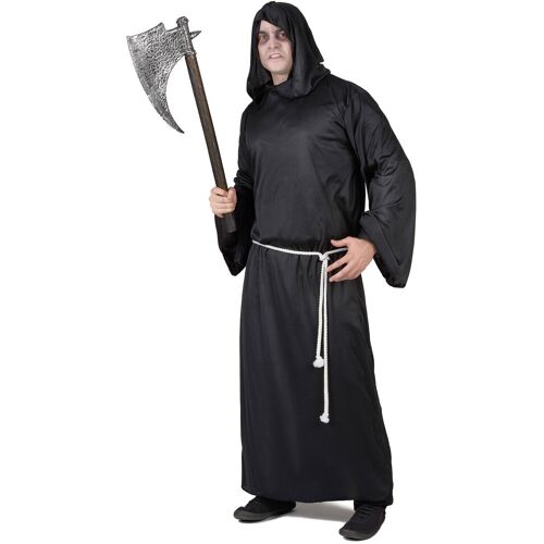 KARNEVAL-MEGASTORE Sensenmann Halloweenkostüm für Herren schwarz - male