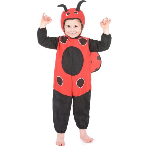 KARNEVAL-MEGASTORE Kleiner Marienkäfer Kinderkostüm Käferchen schwarz-rot