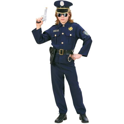WIDMANN Polizisten-Jungenkostüm Uniform blau - male