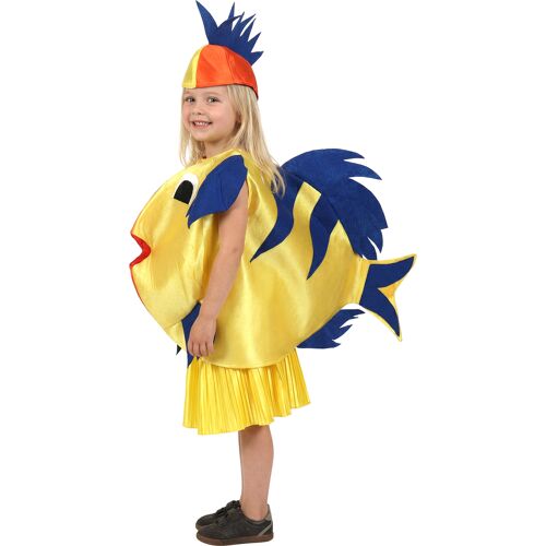 ATOSA Süsser Fisch Kinderkostüm Tierkostüm blau-gelb