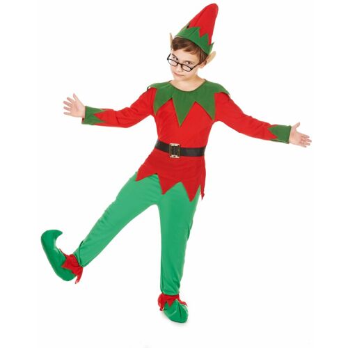 KARNEVAL-MEGASTORE Wichtel Kinderkostüm Weihnachtskostüm rot-grün