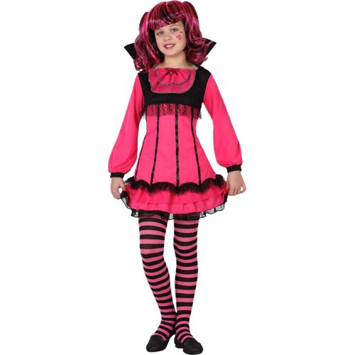 ATOSA Süsse Vampirin Halloween-Kinderkostüm für Mädchen pink-schwarz - female