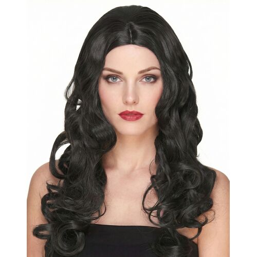 KARNEVAL-MEGASTORE Luxus Damenperücke mit Locken braun