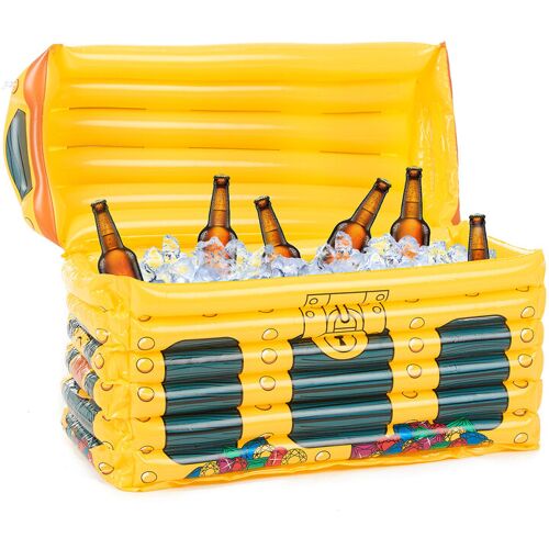 KARNEVAL-MEGASTORE Aufblasbare Kühltruhe Getränkehalter bunt