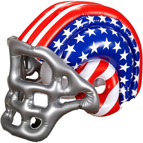 WIDMANN Aufblasbarer Football-Helm USA rot-weiss-blau