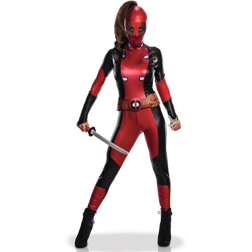 RUBIES FRANCE Sexy Deadpool Lizenzkostüm für Damen rot-schwarz - female