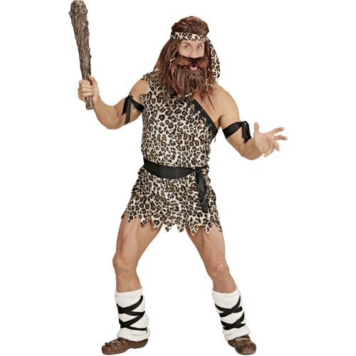 WIDMANN Höhlenmensch Kostüm Neanderthaler braun-beige-schwarz