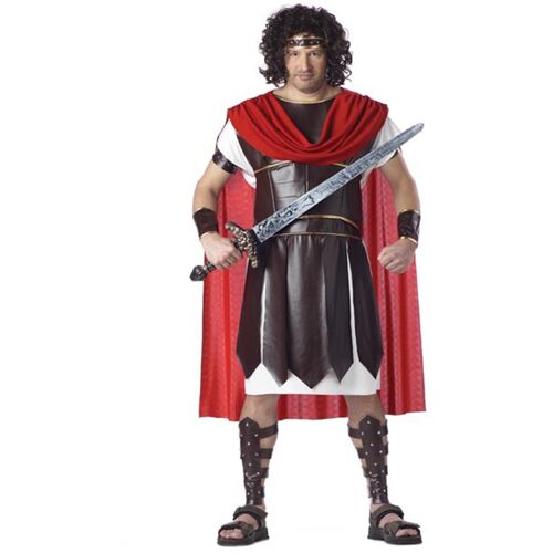 KARNEVAL-MEGASTORE Herkules Römer Kostüm XXL braun-weiss-rot