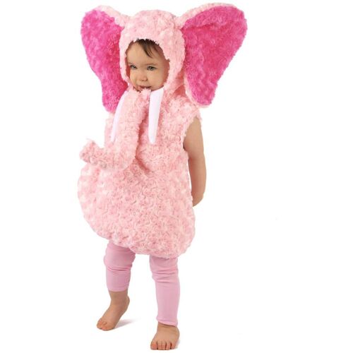 KARNEVAL-MEGASTORE Kleiner Elefant Kleinkinder-Tierkostüm rosa-pink