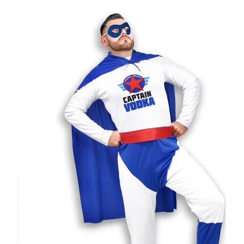 SUD TRADING Super Captain Vodka Kostüm für Erwachsene bunt