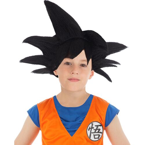 CHAKS Son Goku-Perücke für Kinder Dagon Ball schwarz