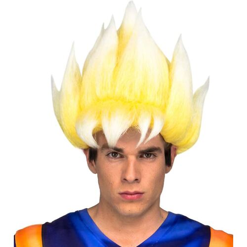 VIVING COSTUMES / JUINSA Super Saiyjan Goku-Perücke für Herren Dragon Ball Kostüm-Zubehör blond - male