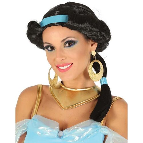 FIESTAS GUIRCA, S.L. Orientalische Perücke Bauchtänzerin-Perücke für Damen schwarz - female