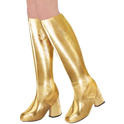 WIDMANN Überzieh-Stiefel Schuhüberzüge Disco-Stiefel gold