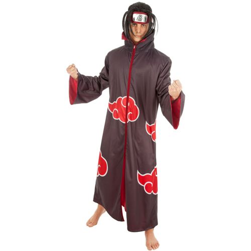 CHAKS Itachi-Kostüm Naruto-Lizenzkostüm für Herren Akatsuki - male