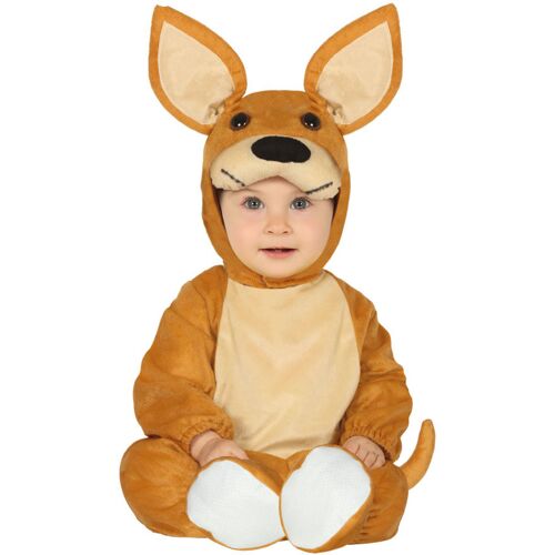 FIESTAS GUIRCA, S.L. Känguru-Babykostüm Tier-Overall braun-beige
