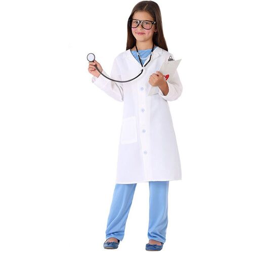 ATOSA Ärztin-Kostüm für Mädchen Faschingskostüm blau-weiss - female