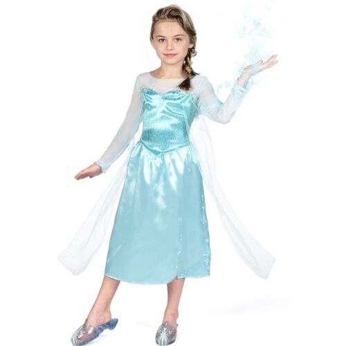 JAKKS PACIFIC Eisiges Elsa-Kostüm für Kinder Eiskönigin blau