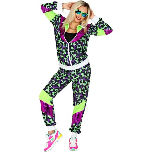 WIDMANN Neon-Trainingsanzüge mit Leopardenprint bunt