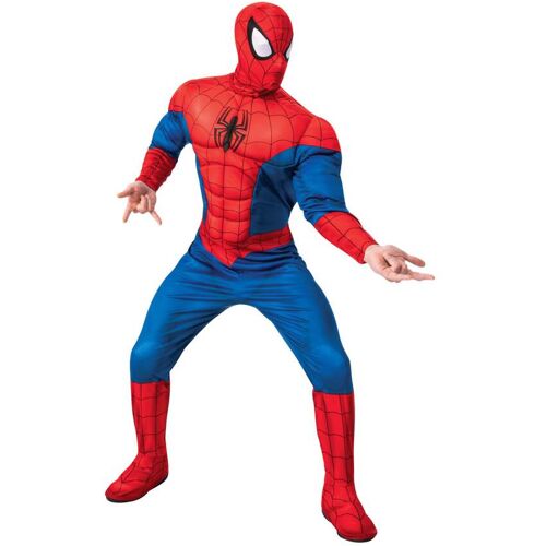 RUBIES FRANCE Spiderman Deluxe Kostüm für Erwachsene rot-schwarz