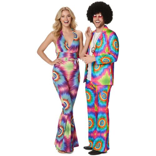 BCI Batik-Paarkostüm 70er Jahre für Erwachsene