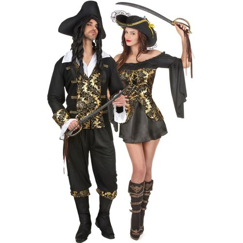 BCI Schwarze Piraten des Ozeans Paarkostüm