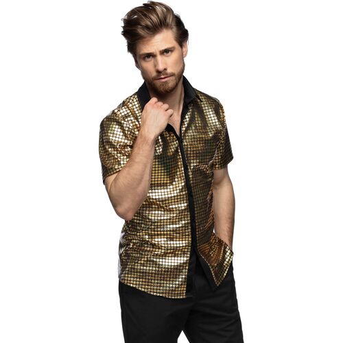 BOLAND BV Disco Hemd für Herren gold - male