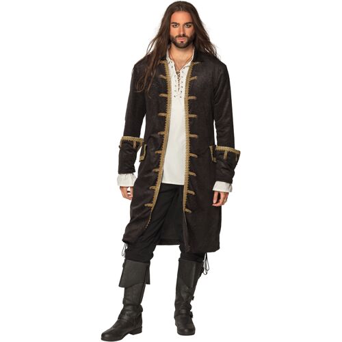 BOLAND BV Piratenjacke für Erwachsene schwarz-gold
