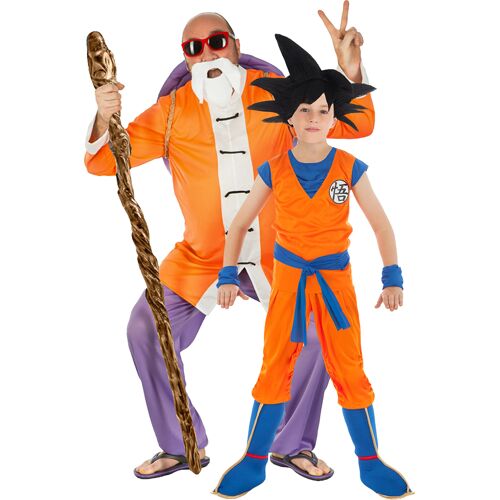 BCI Paarkostüm Meister Roshi und Son Goku Erwachsener-Kind