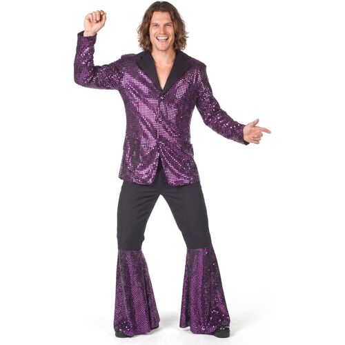 Thetru B.V. Disco Kostüm Herren Lila XL - male