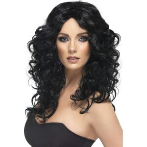SMIFFY''S Langhaar-Locken-Perücke schwarz SMIFFY''S Langhaar-Locken-Perücke schwarz