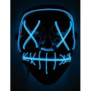 WIDMANN LED-Maske Halloween-Maske Mord-Nacht schwarz-blau WIDMANN LED-Maske Halloween-Maske Mord-Nacht schwarz-blau