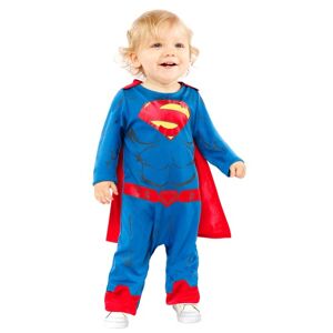 AMSCAN Mächtiges Superman-Kostüm für Babys blau-rot-gelb