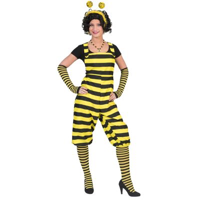 ESPA Süsse Biene-Damenkostüm Latzhose gelb-schwarz ESPA Süsse Biene-Damenkostüm Latzhose gelb-schwarz