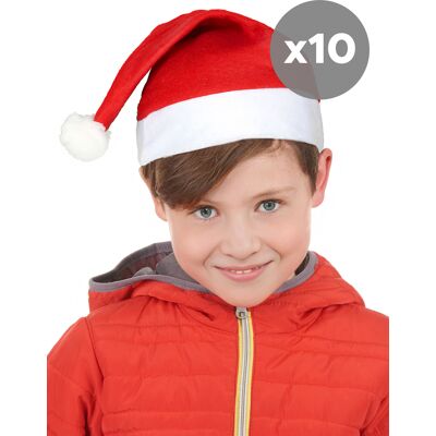 BCI Weihnachtsmannmützen-Set für Kinder rot-weiss 32cm BCI Weihnachtsmannmützen-Set für Kinder rot-weiss 32cm