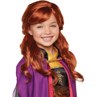 JAKKS PACIFIC Anna-Perücke für Mädchen Frozen 2 Karnevals-Accessoire rot - female JAKKS PACIFIC Anna-Perücke für Mädchen Frozen 2 Karnevals-Accessoire rot - female