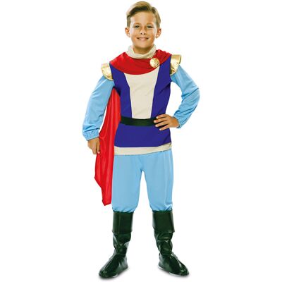 EUROCARNAVALES Prinz Charming-Kostüm für Jungen Faschingskostüm blau-rot - male EUROCARNAVALES Prinz Charming-Kostüm für Jungen Faschingskostüm blau-rot - male