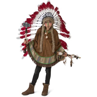 ESPA Indianer-Poncho für Kinder Faschings-Accessoire braun ESPA Indianer-Poncho für Kinder Faschings-Accessoire braun