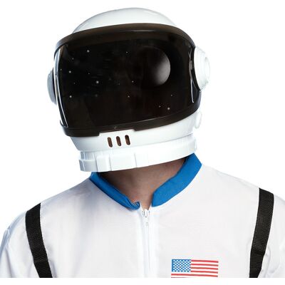 BOLAND BV Astronauten Helm für Erwachsene weiß-schwarz BOLAND BV Astronauten Helm für Erwachsene weiß-schwarz