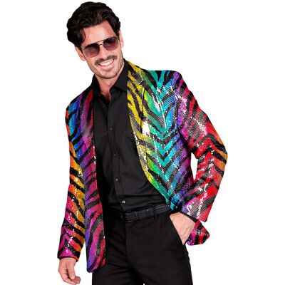 Party-Anzug oder Jacke mit gestreptem Tiermuster für Männer Party-Anzug oder Jacke mit gestreptem Tiermuster für Männer