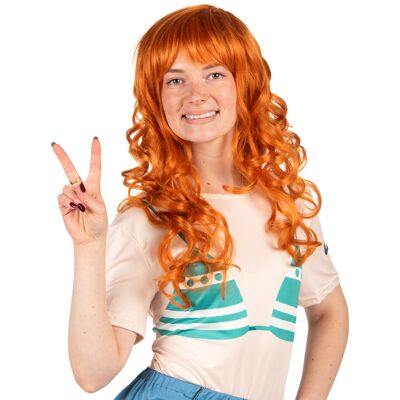 chakks Nami Perücke Orange - Kostümzubehör chakks Nami Perücke Orange - Kostümzubehör