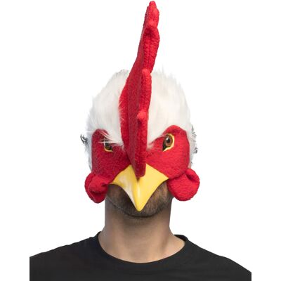 BOLAND BV Tiermaske Plüsch Hahn Halbmaske für Erwachsene BOLAND BV Tiermaske Plüsch Hahn Halbmaske für Erwachsene