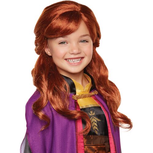 JAKKS PACIFIC Anna-Perücke für Mädchen Frozen 2 Karnevals-Accessoire rot - female