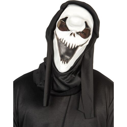 ORIGINAL CUP Totenkopf Latexmaske mit Kapuze