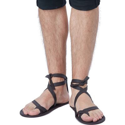 KARNEVAL-MEGASTORE Römer-Sandalen für Herren Faschingsaccessoire schwarz - male KARNEVAL-MEGASTORE Römer-Sandalen für Herren Faschingsaccessoire schwarz - male
